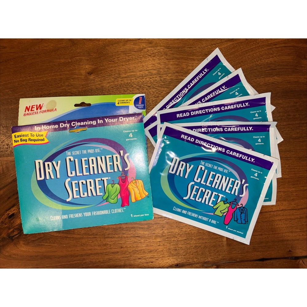 Dry Cleaner's Secret 6-Pack Cloths Sealed - No Bag Needed